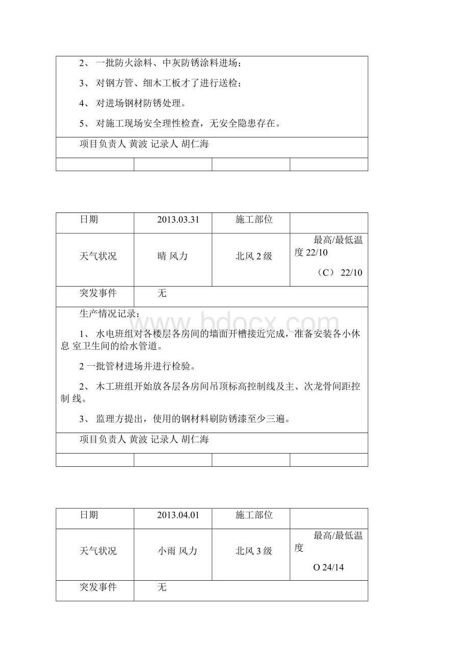 室内装饰工程施工日志DOC.docx_第3页