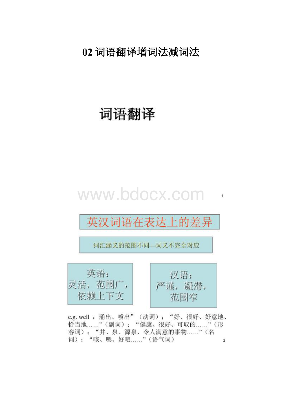 02词语翻译增词法减词法.docx