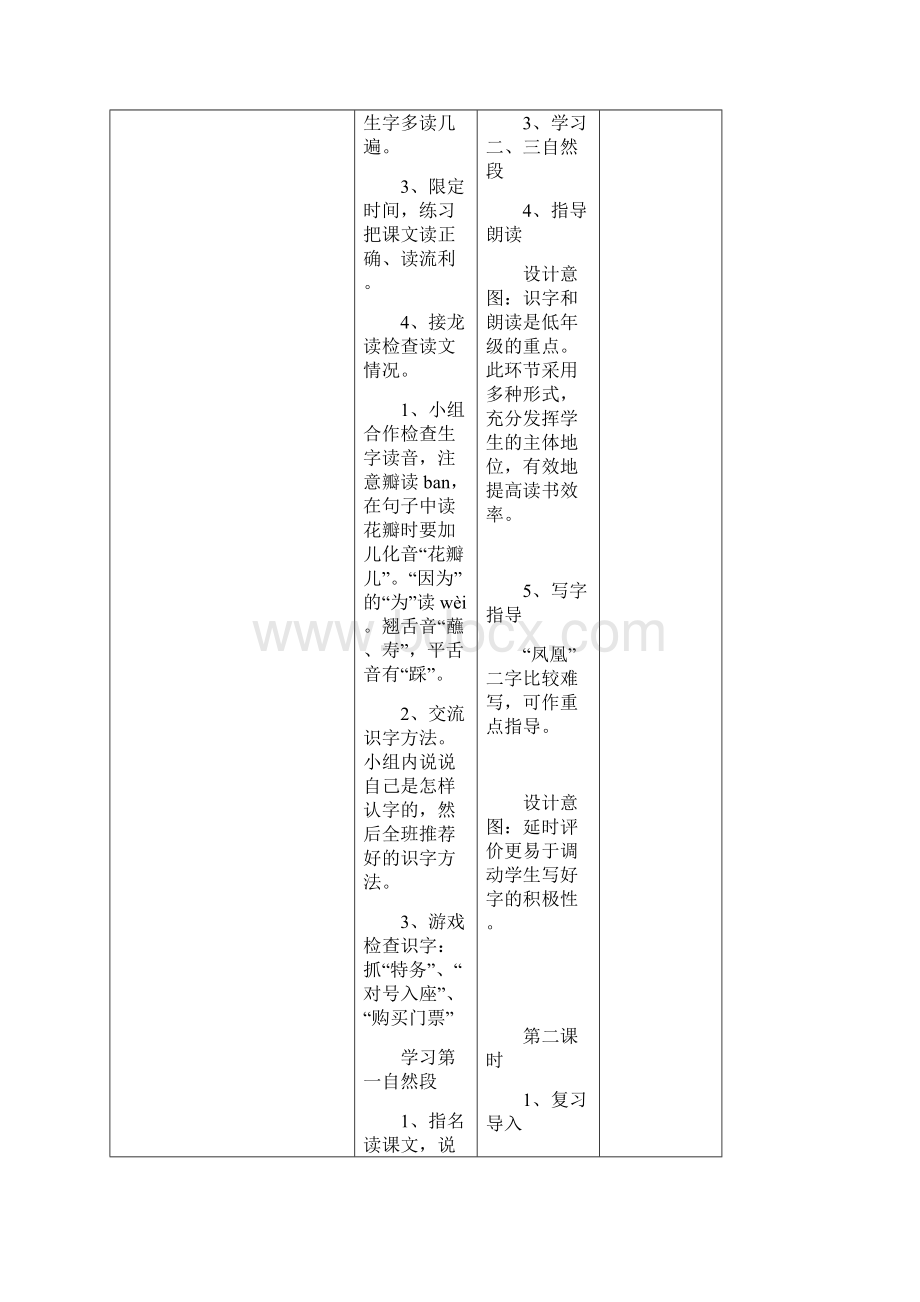 课例研究下册二年级人教版 《难忘的泼水节》作业表单教学设计.docx_第3页