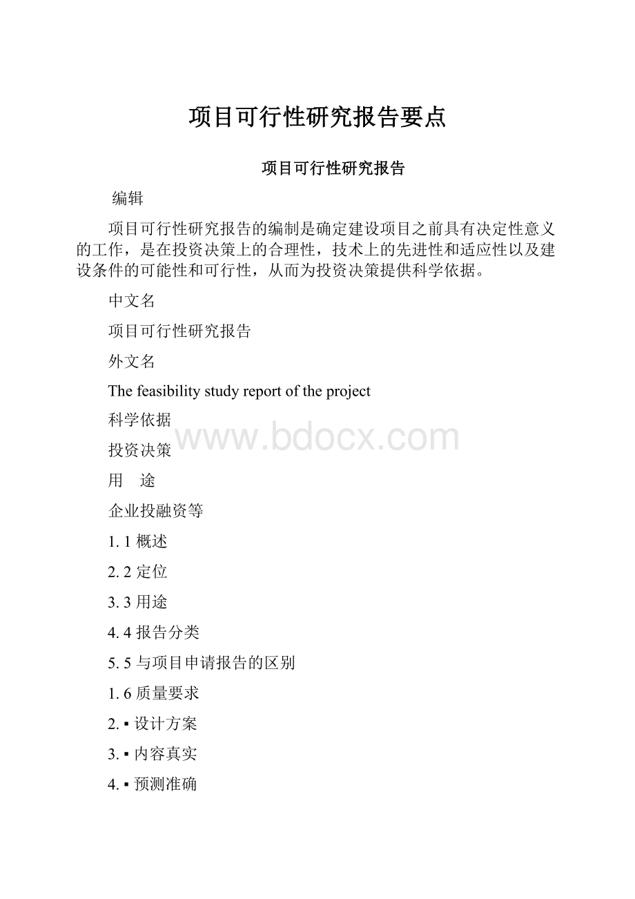 项目可行性研究报告要点.docx