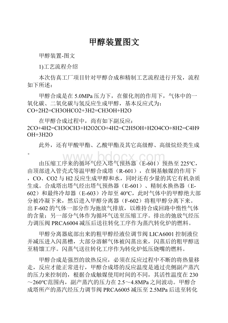 甲醇装置图文.docx