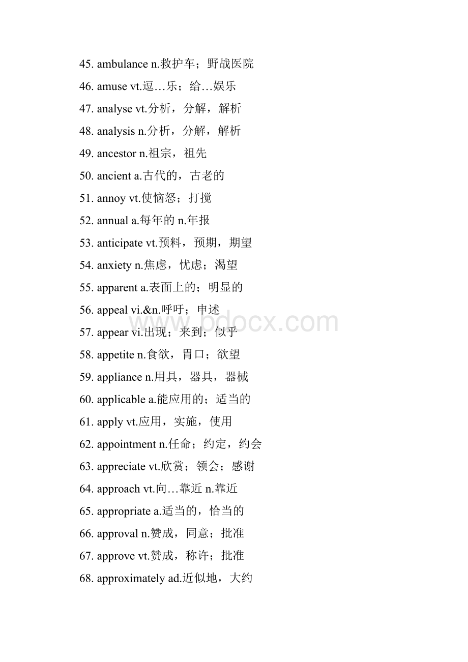 大学英语四六级高频词汇900词汇总.docx_第3页