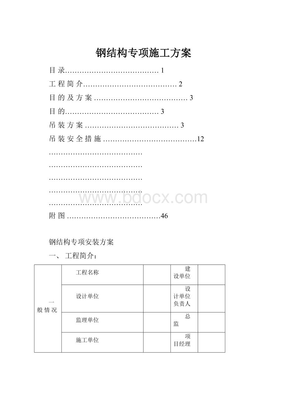 钢结构专项施工方案.docx