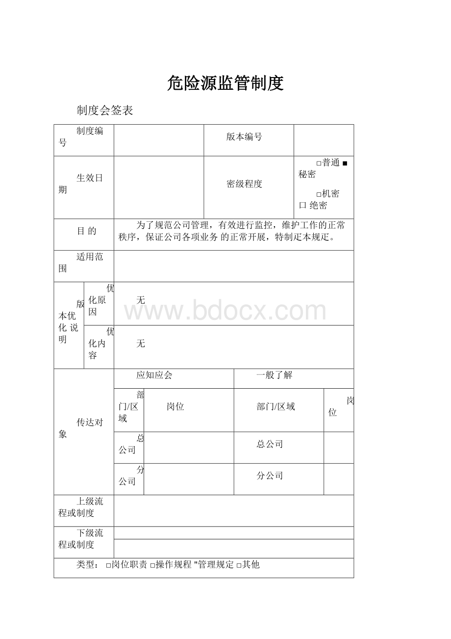 危险源监管制度.docx