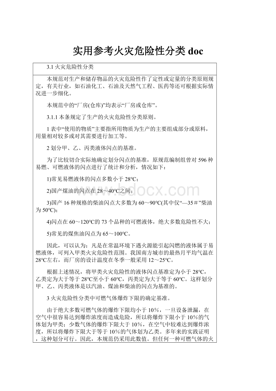 实用参考火灾危险性分类doc.docx