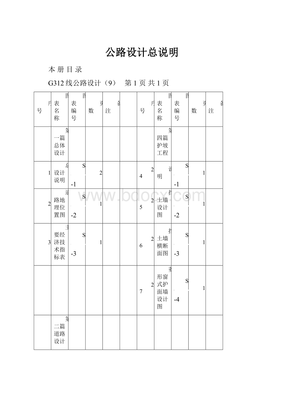 公路设计总说明.docx