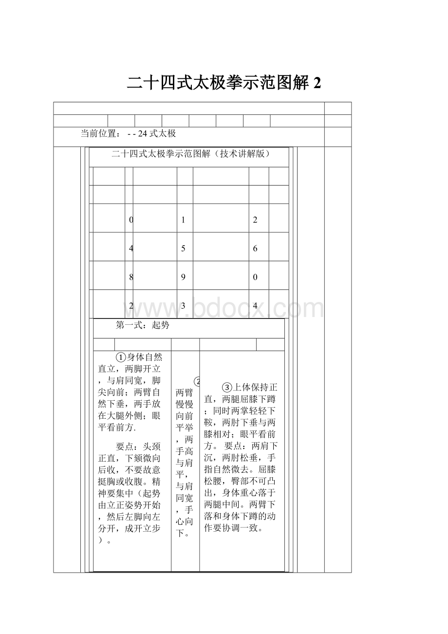 二十四式太极拳示范图解 2.docx