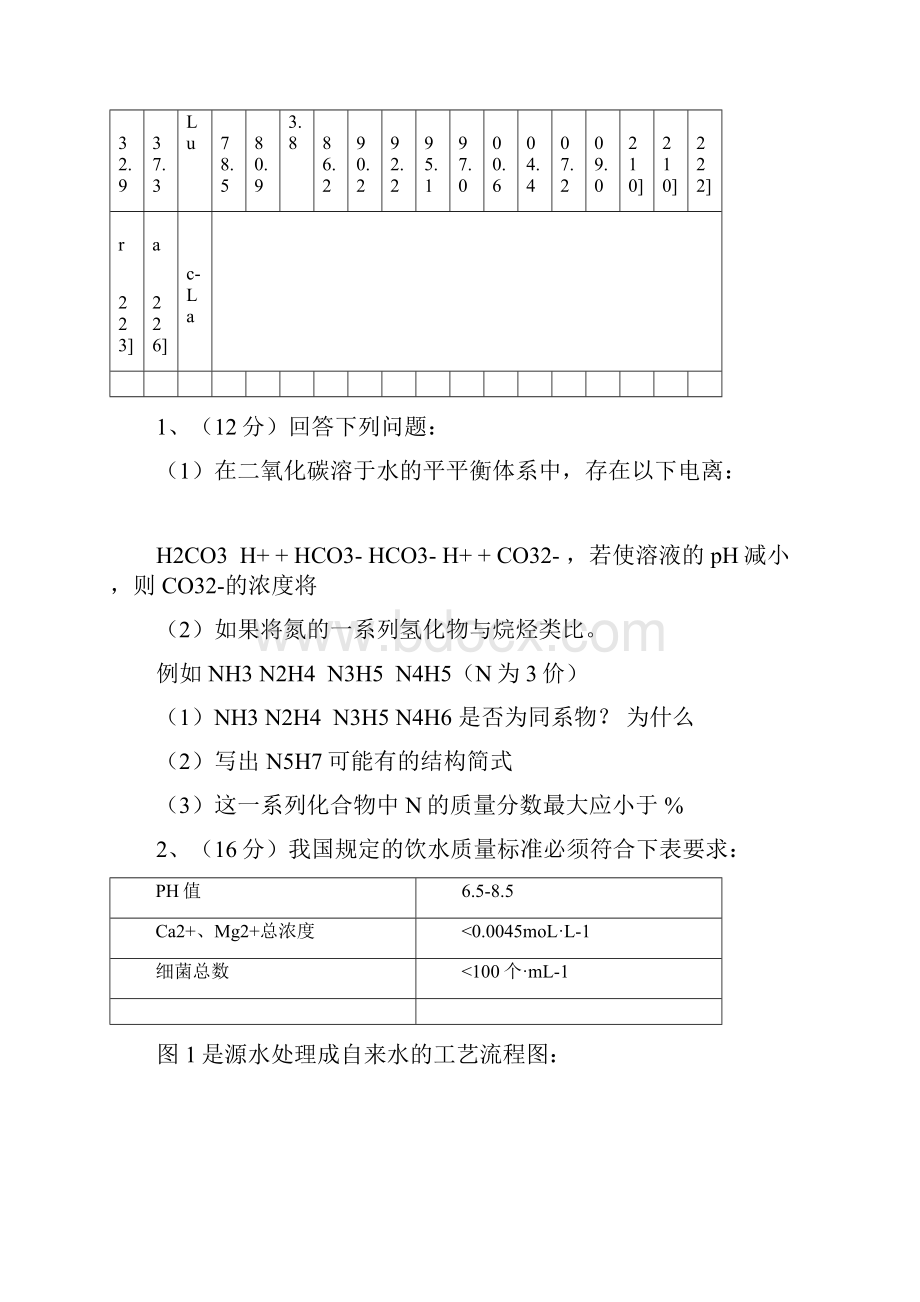 达濠华侨中学高二化学竞赛试题.docx_第2页