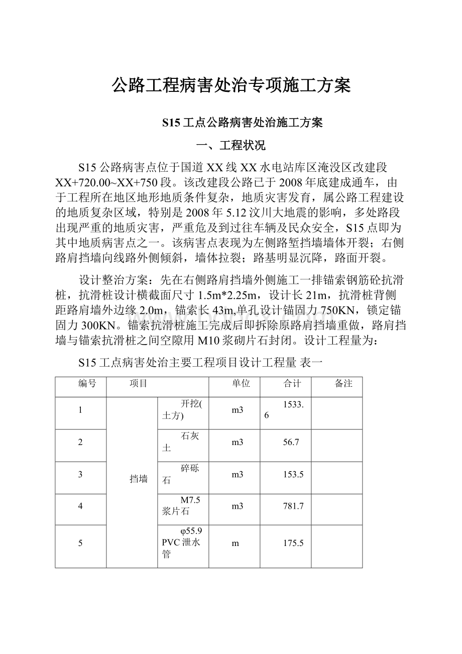 公路工程病害处治专项施工方案.docx