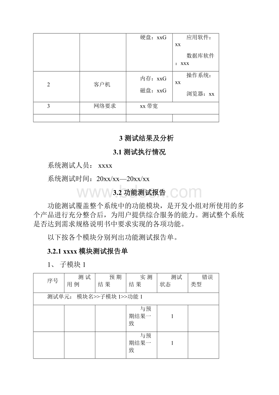 软件系统测试报告总结归纳通用.docx_第3页