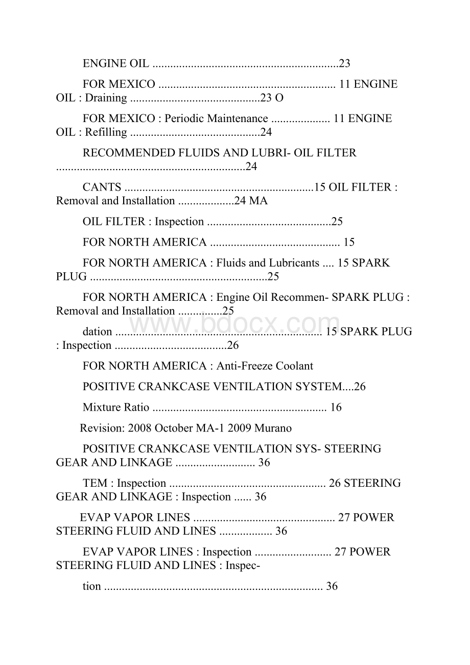 款进口日产楼兰MuranoZ51发动机保养手册英文版.docx_第3页