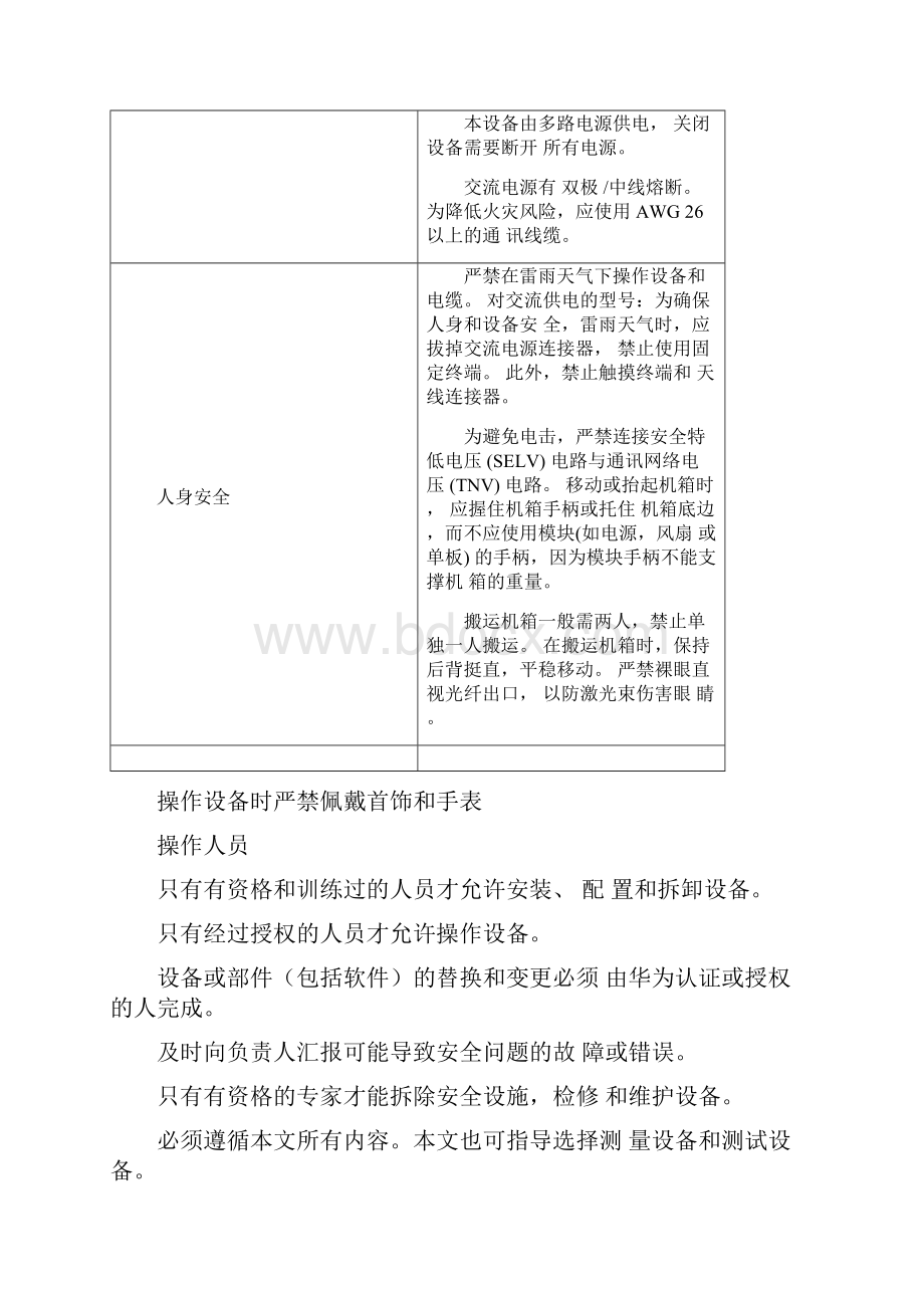 华为MA5600故障处理002安全注意事项.docx_第3页