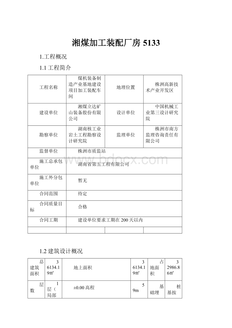 湘煤加工装配厂房5133.docx