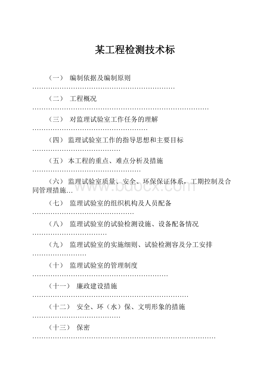 某工程检测技术标.docx_第1页