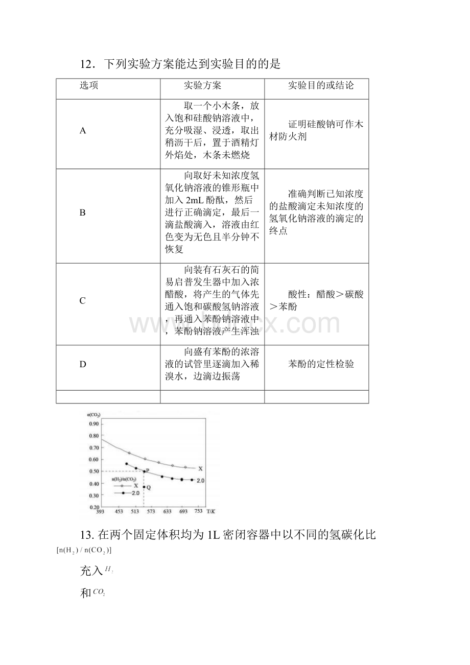 高考化学复习江西师大附中与鹰潭一中联考卷.docx_第3页