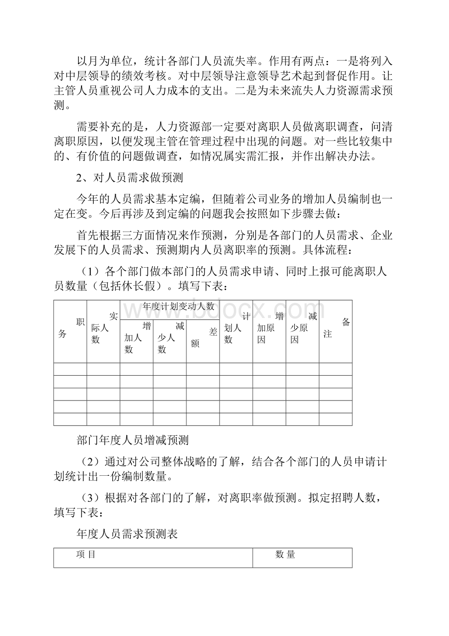 生产型企业人力资源工作计划.docx_第2页