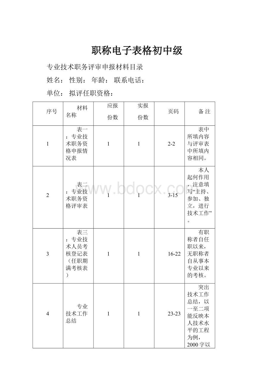 职称电子表格初中级.docx