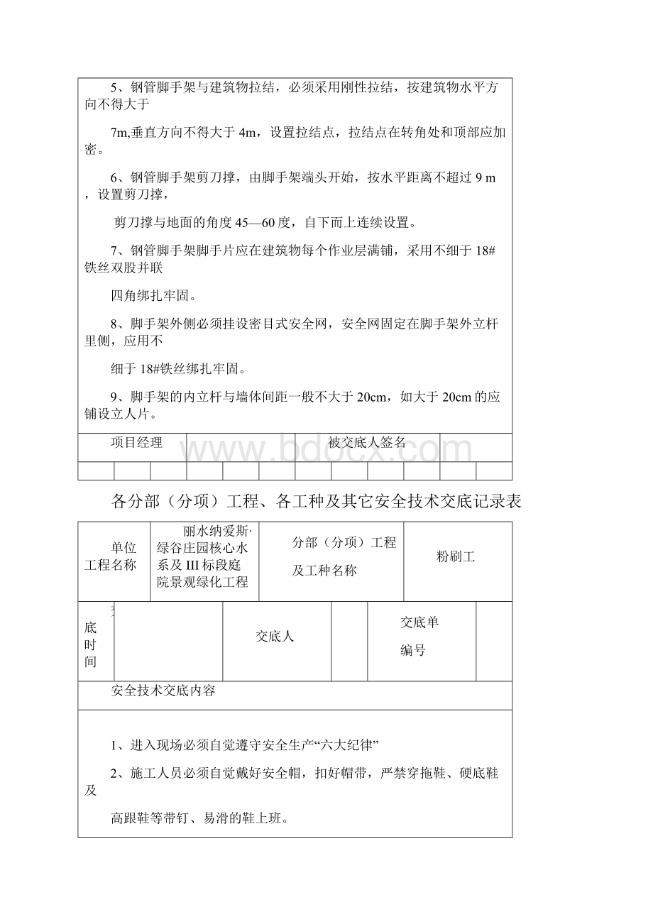 安全技术交底记录表全套.docx_第2页