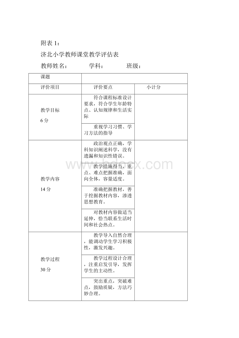 小学教学评价制度.docx_第3页