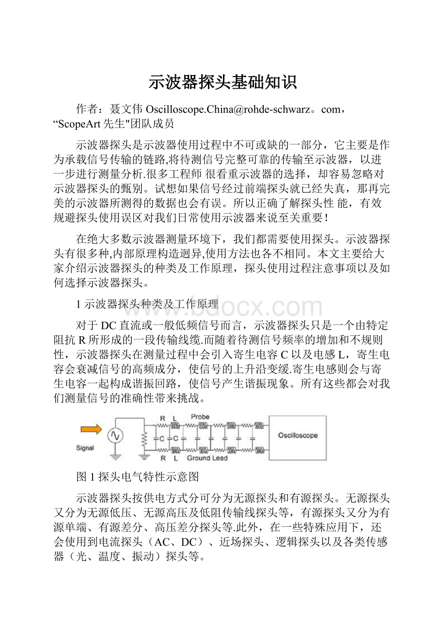 示波器探头基础知识.docx