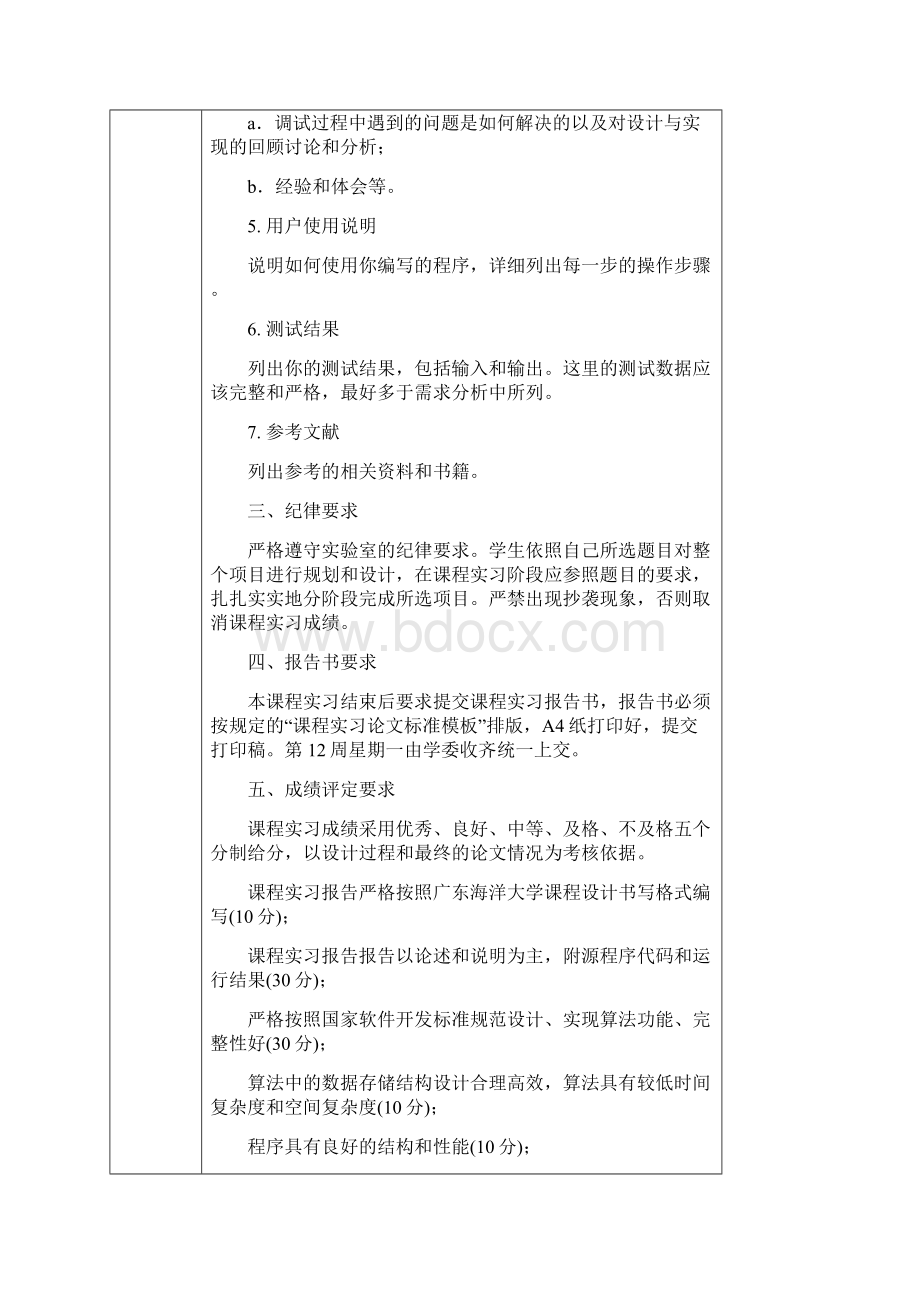 14152面向对象程序设计实践实习计划表.docx_第3页