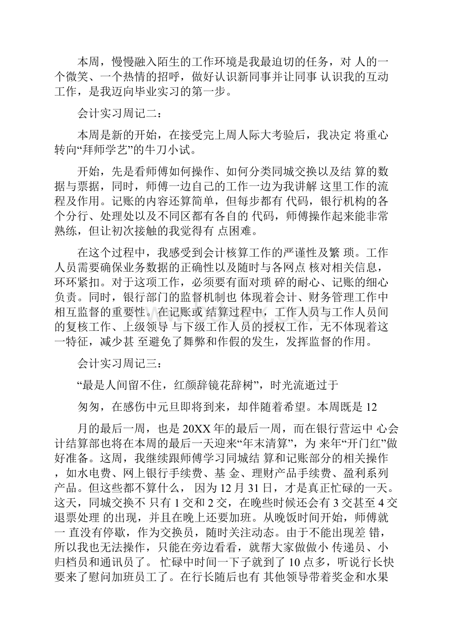 会计实习周记总结十二篇.docx_第2页