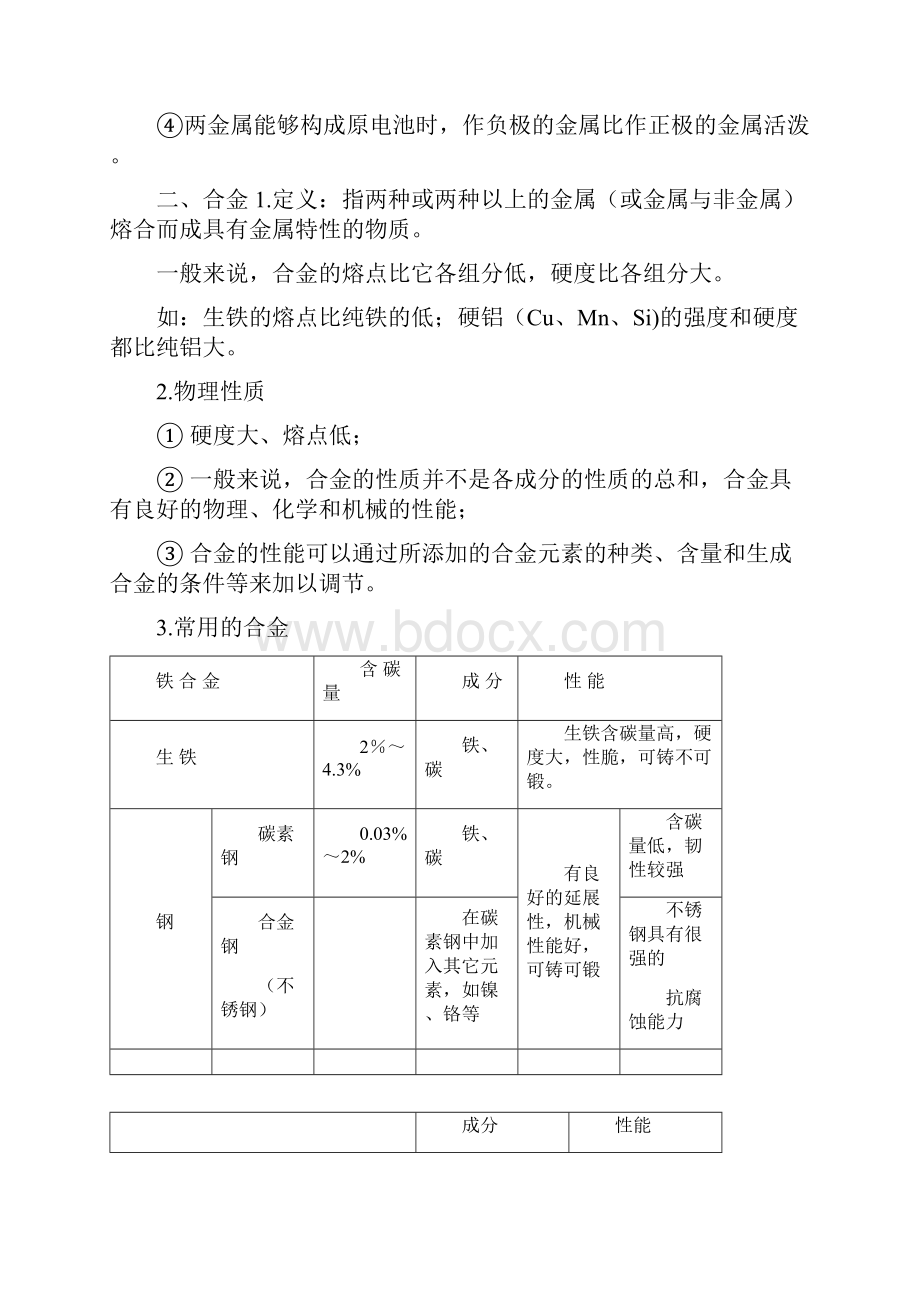 高三化学第一轮复习导学案《金属及其化合物》.docx_第3页