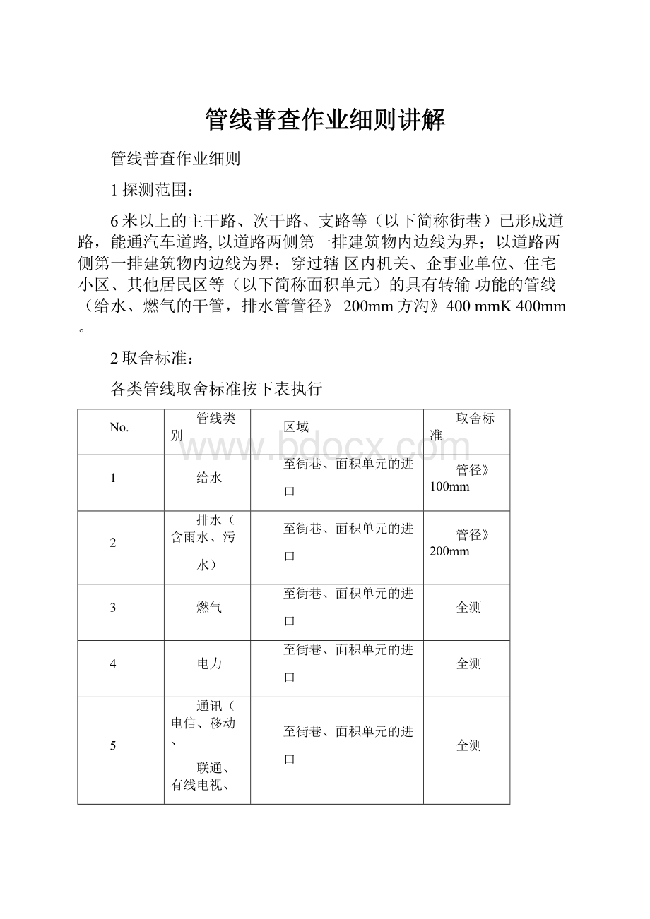 管线普查作业细则讲解.docx_第1页