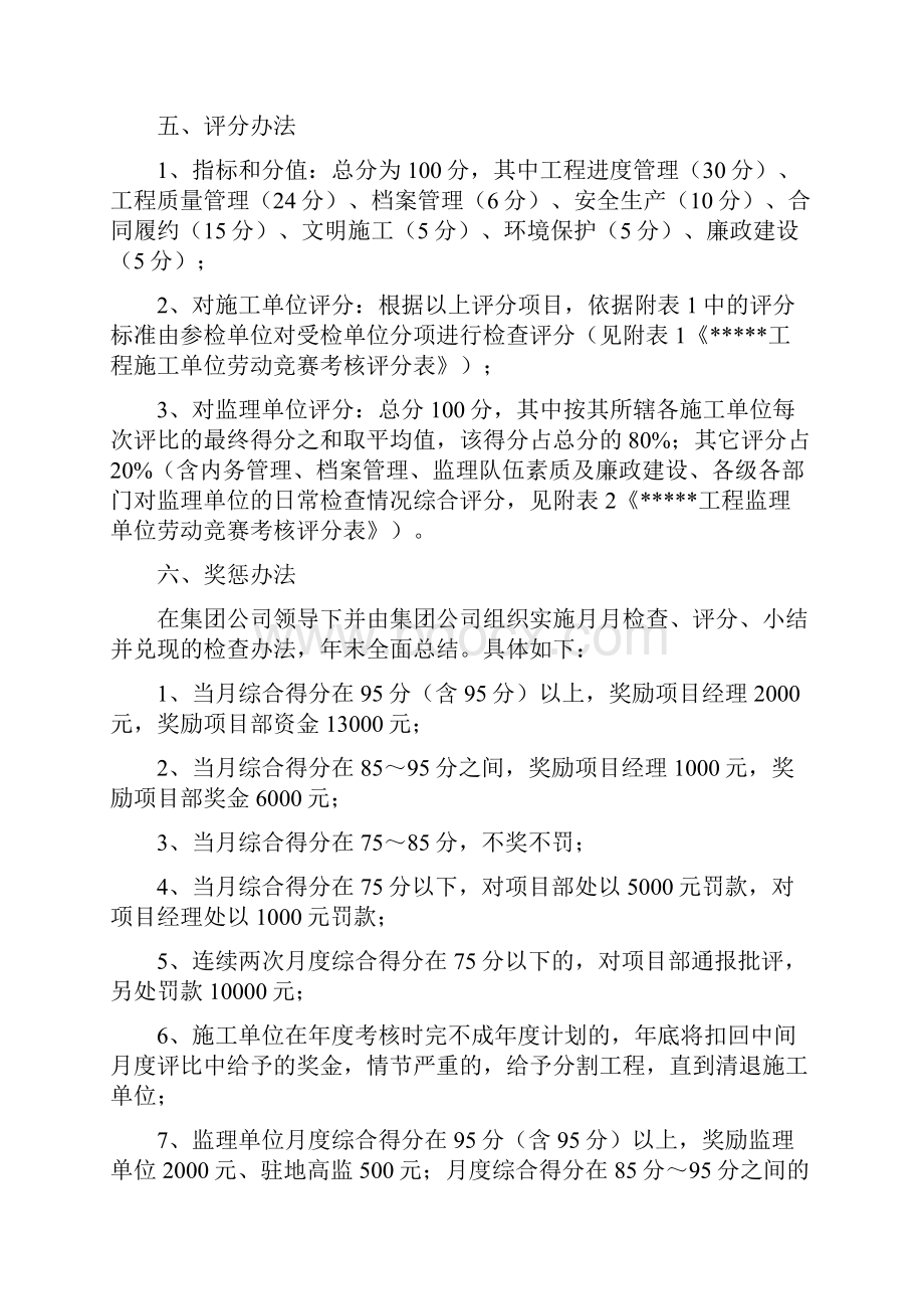 公路工程劳动竞赛考核实施办法.docx_第3页