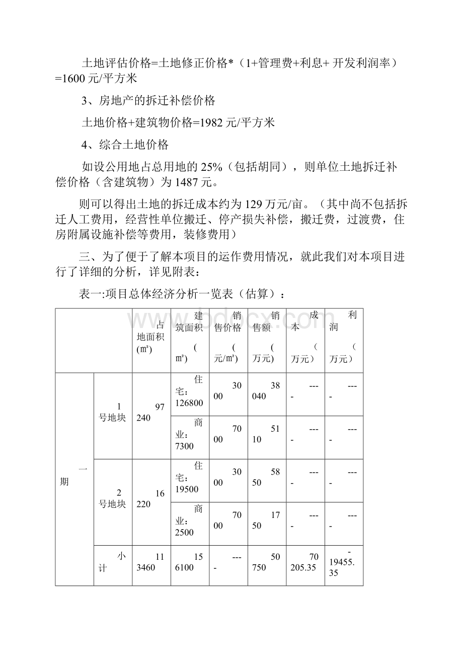 沧州运河人家项目经济效益分析.docx_第3页