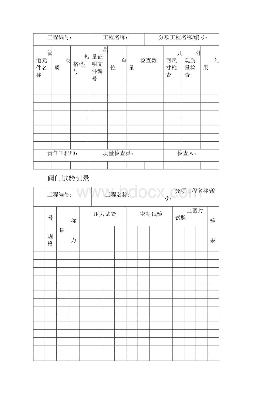 压力管道安装汇总表新GB.docx_第2页