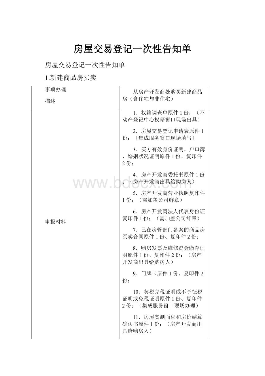 房屋交易登记一次性告知单.docx