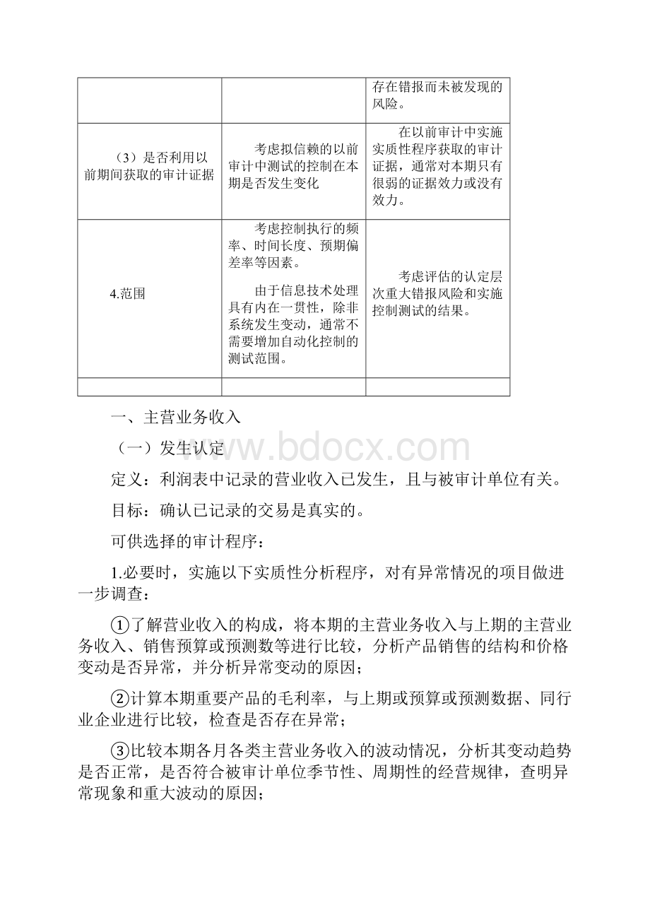 具体财务报表项目认定及进一步审计程序.docx_第3页