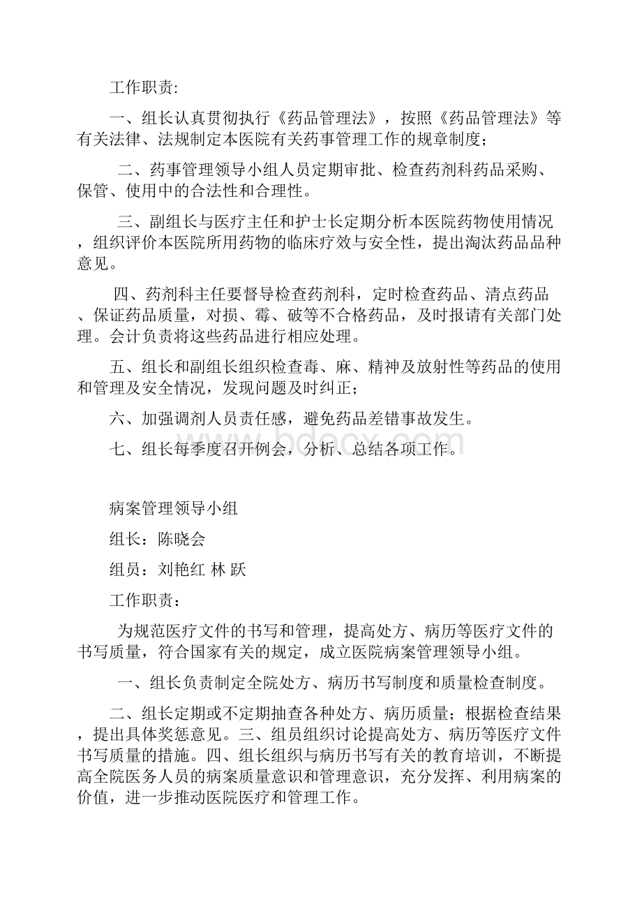 医院医疗质量管理的七个领导小组及工作职责.docx_第3页