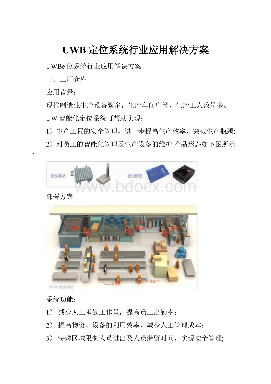 UWB定位系统行业应用解决方案.docx_第1页