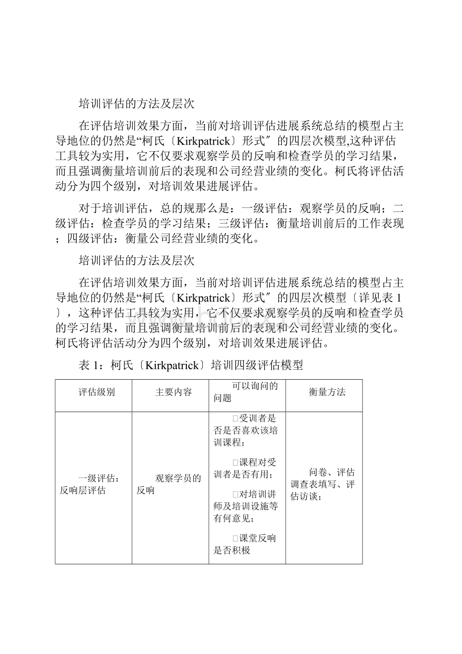 柯氏四级培训评估模式.docx_第3页