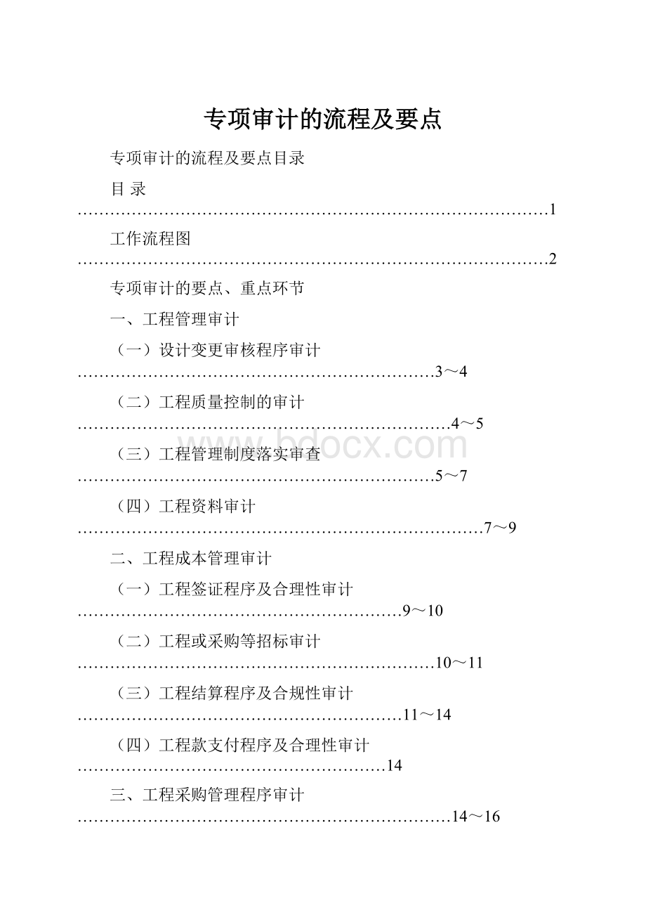 专项审计的流程及要点.docx