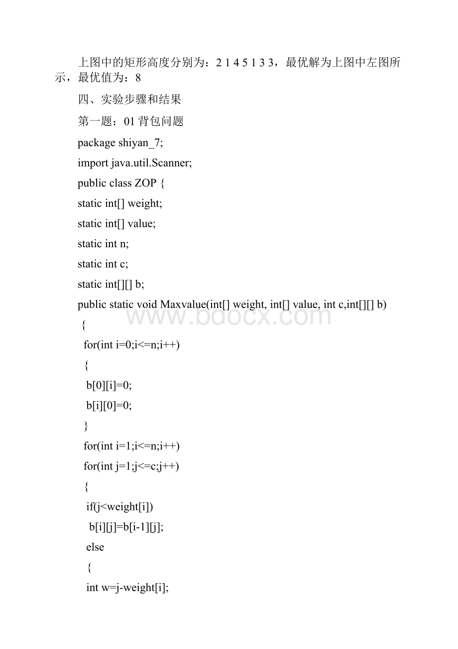 10计本算法最大矩阵和01背包问题.docx_第2页