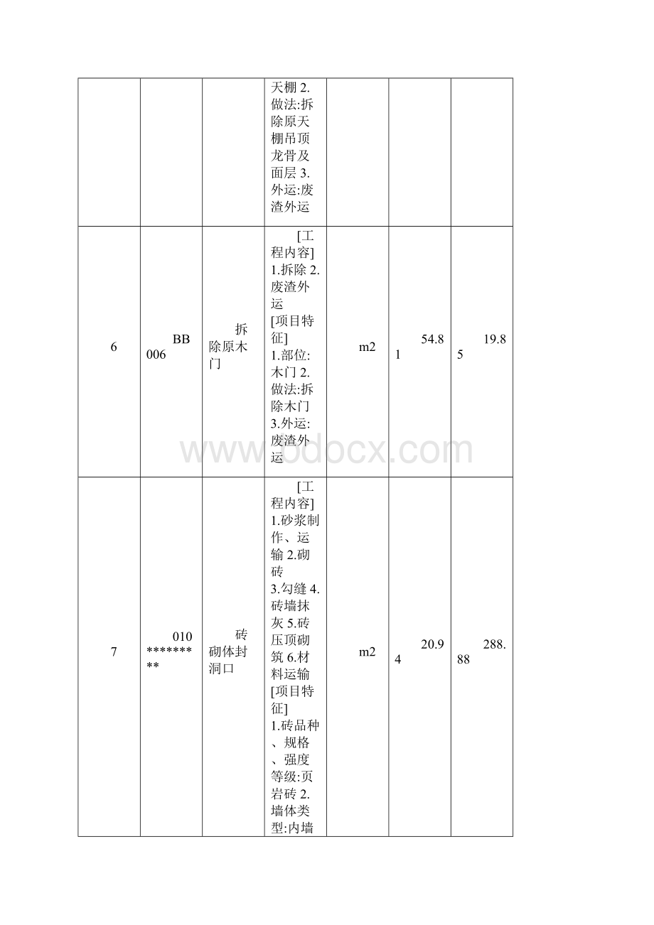 室内装饰工程工程量清单.docx_第3页