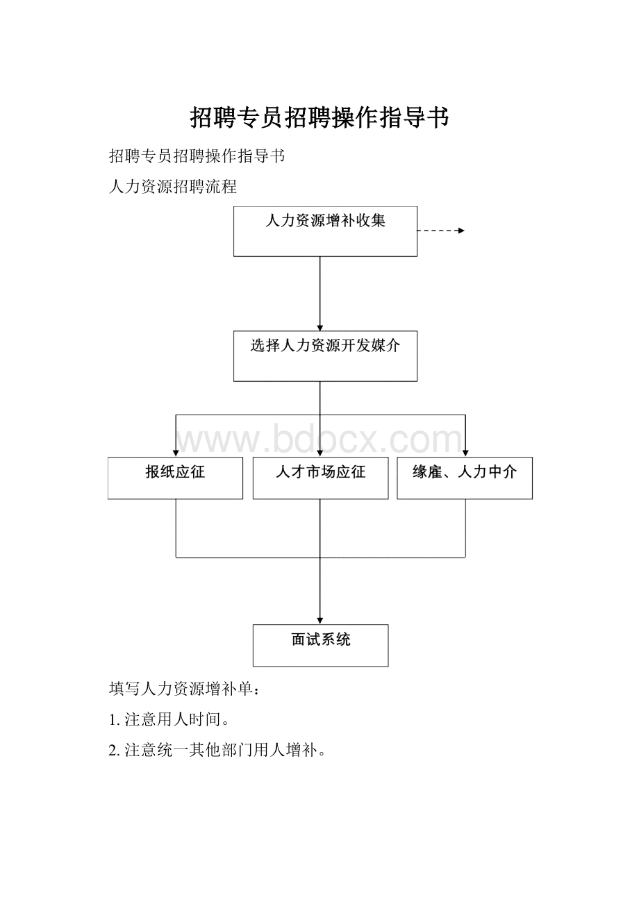 招聘专员招聘操作指导书.docx