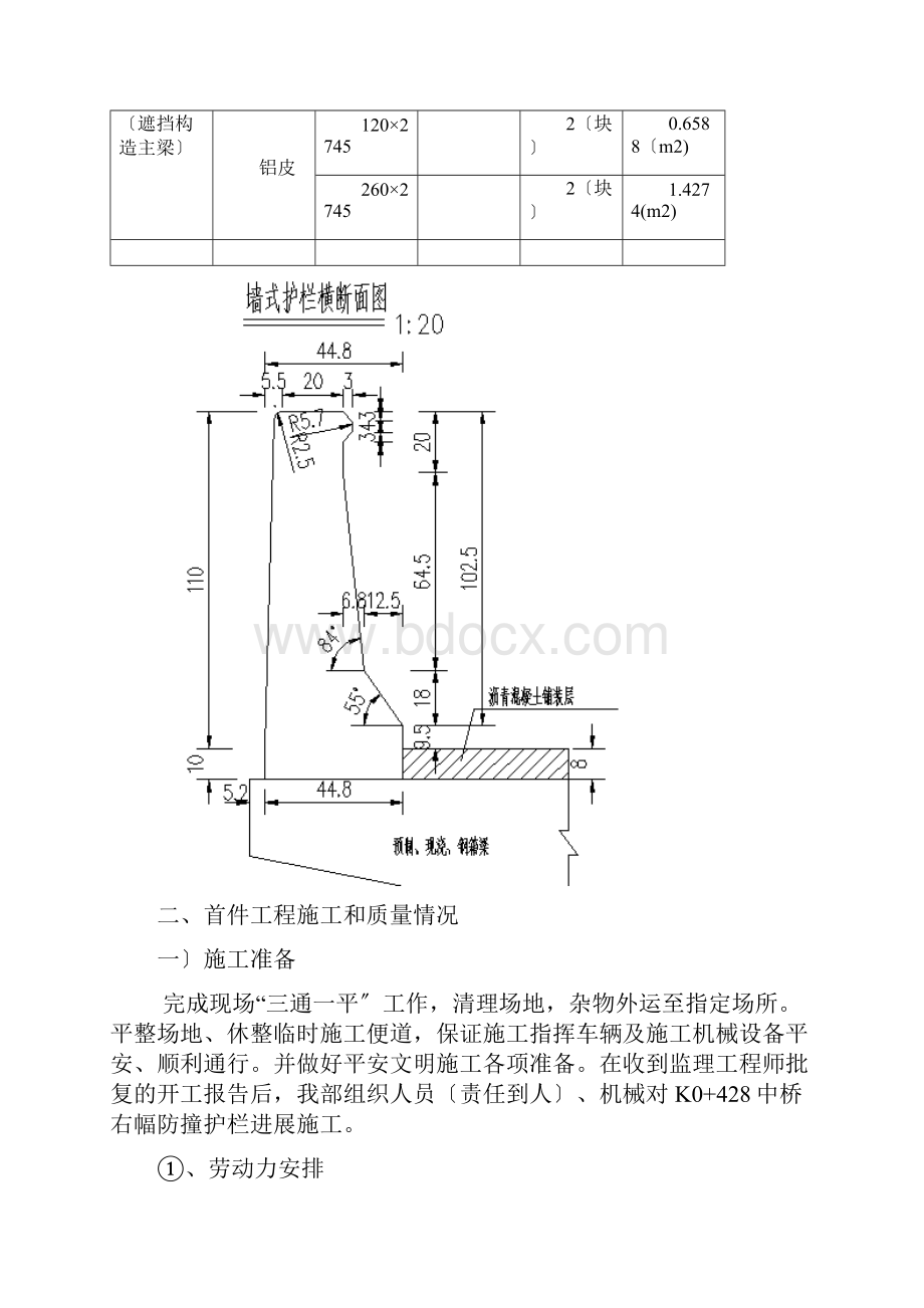 防撞护栏首件总结.docx_第2页