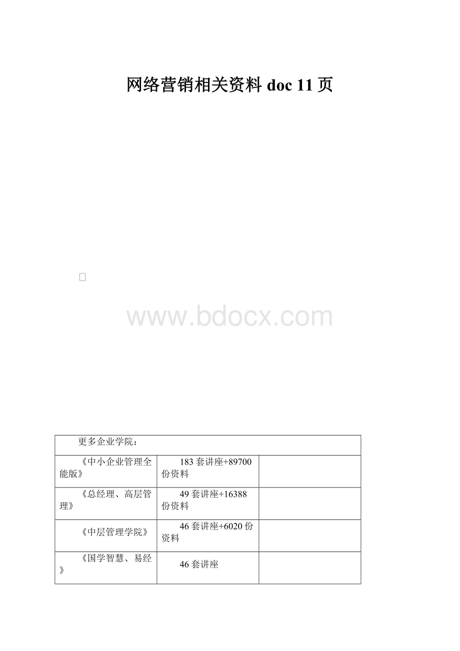 网络营销相关资料doc 11页.docx