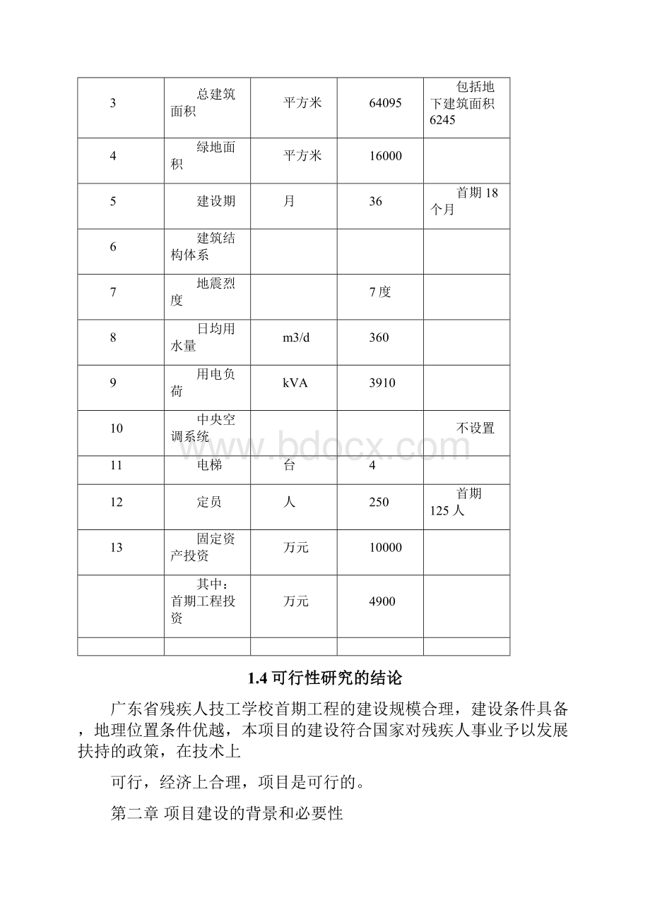 广东省残疾人技工学校首期建设可行性研究报告书.docx_第3页