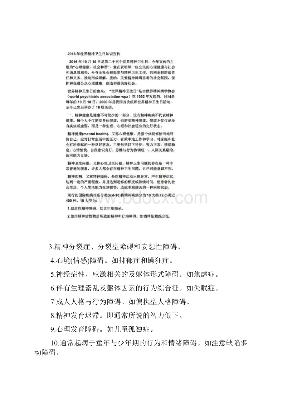 年世界精神卫生日宣传活动图片.docx_第3页