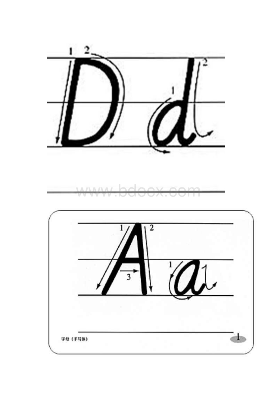 26个字母的笔顺.docx_第2页