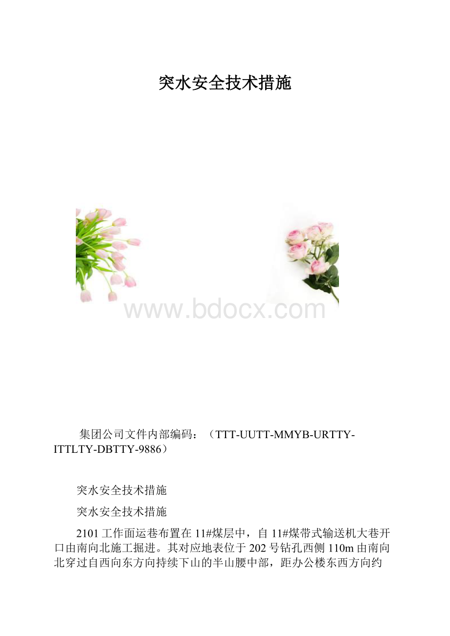 突水安全技术措施.docx