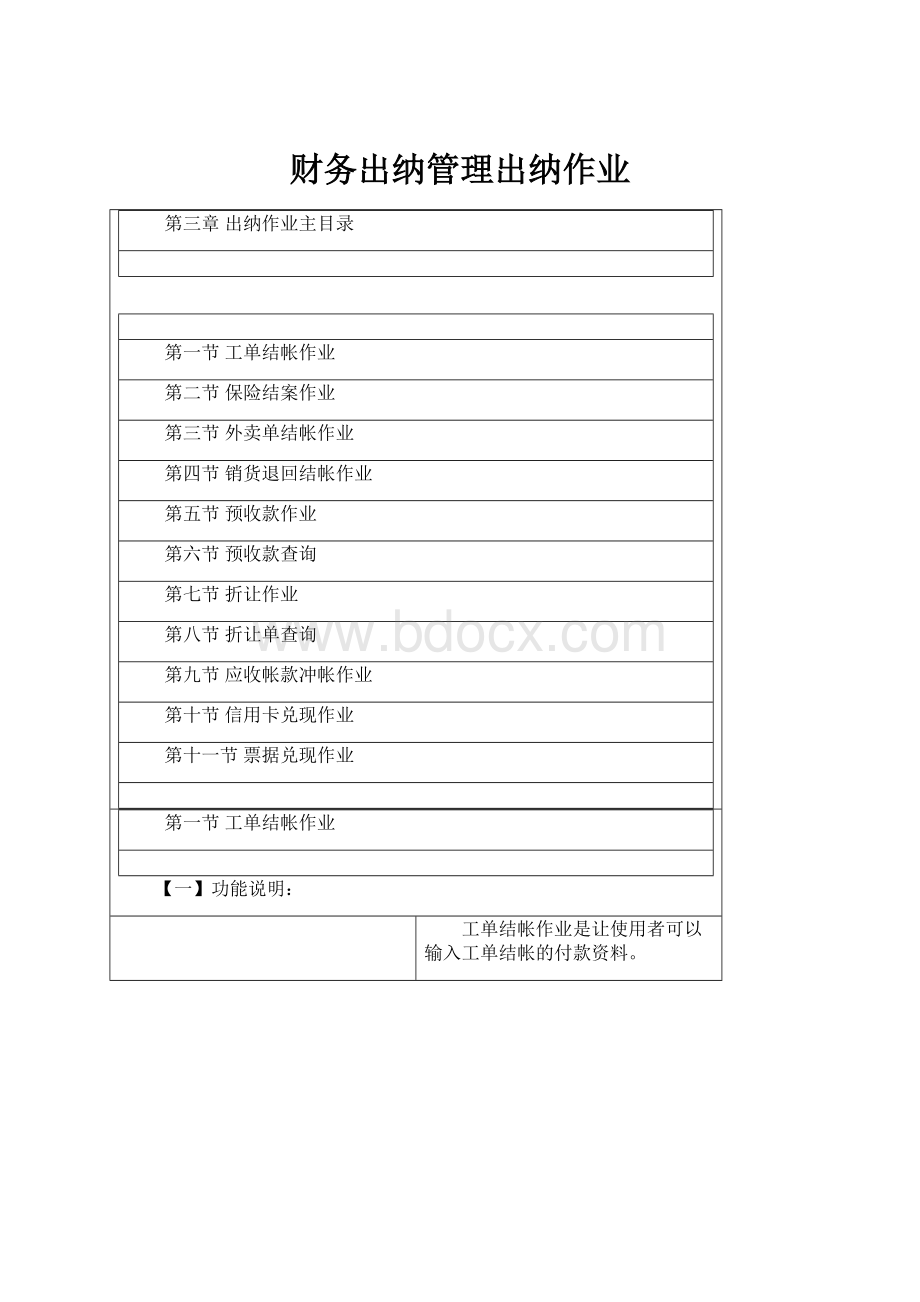 财务出纳管理出纳作业.docx