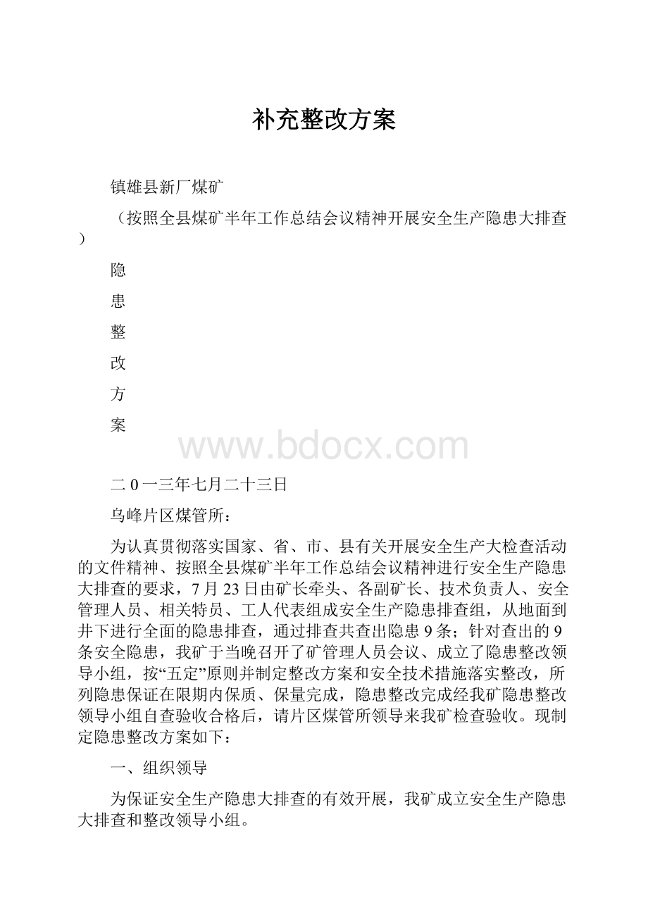 补充整改方案.docx