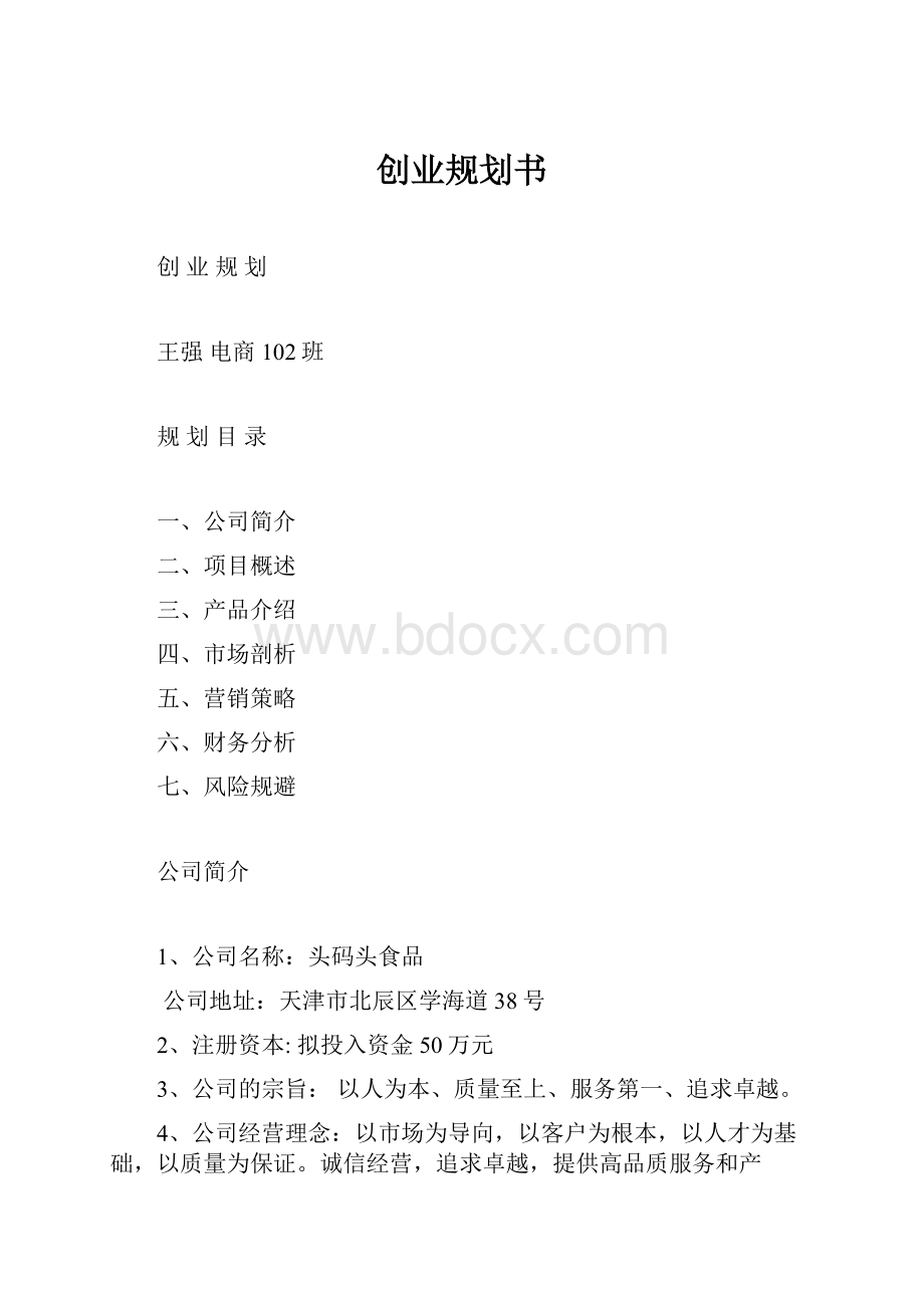 创业规划书.docx