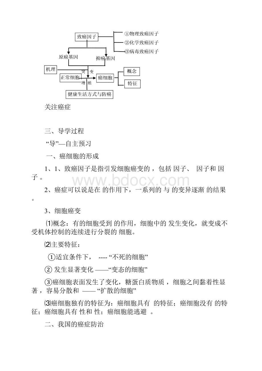 学年高中生物 53 关注癌症同步导学案 苏教版必修1.docx_第2页